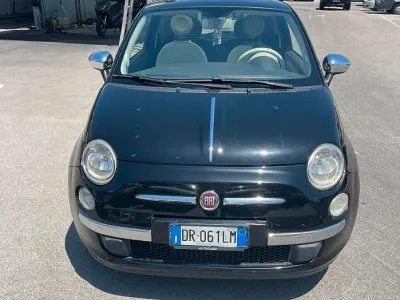 Usata Fiat 500 Lounge 75 CV (55 kW) 2009 Nero Cabrio