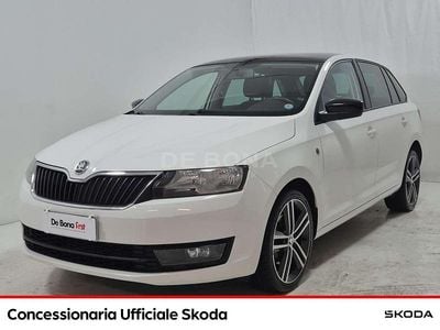 Usata Skoda Rapid Active 105 CV (77 kW) 2014 Bianco Utilitaria