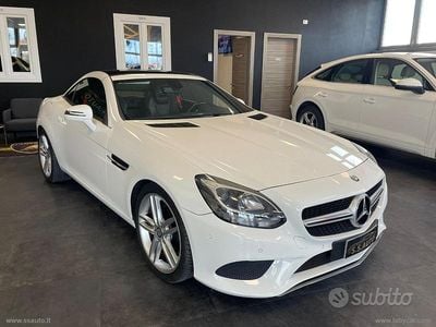 Usata Mercedes SLC250 204 CV (150 kW) 2017 Bianco Cabrio