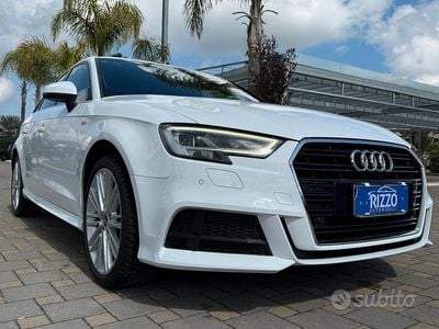 Usata Audi A3 S-Line 150 CV (110 kW) 2018 Bianco Berlina