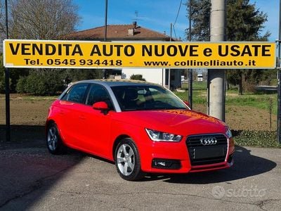 Usata Audi A1 Sportback Ambiente 95 CV (69 kW) 2018 Rosso misano/tetto argento Utilitaria