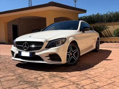 Usata Mercedes C220 Premium 194 CV (142 kW) 2019 Bianco Coupé