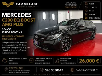 Usata Mercedes C200 Premium Plus 184 CV (135 kW) 2021 Nero Coupé