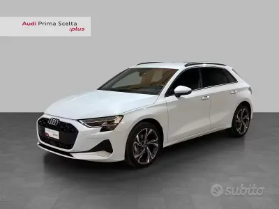 Usata Audi A3 Advanced Plus 116 CV (85 kW) 2025 Bianco ghiacciaio metallizzato Berlina