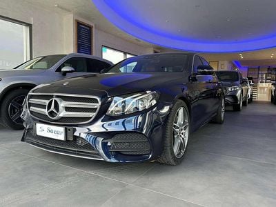 Usata Mercedes E220 AMG line 194 CV (142 kW) 2017 Blu canvasite Berlina