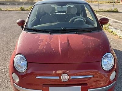 Usata Fiat 500 69 CV (50 kW) 2009 Rosso Cabrio