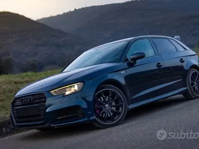 Usata Audi A3 S-Line 184 CV (135 kW) 2018 Bluazzurro Berlina
