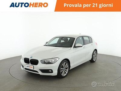 Usata BMW 116 Advantage 116 CV (85 kW) 2019 Bianco Utilitaria