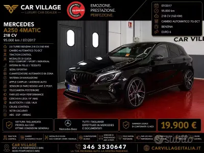 Usata Mercedes A250 Premium Plus 218 CV (160 kW) 2017 Nero Utilitaria