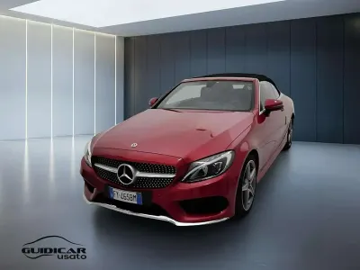 Usata Mercedes C220 Premium 170 CV (125 kW) 2018 Rosso Cabrio