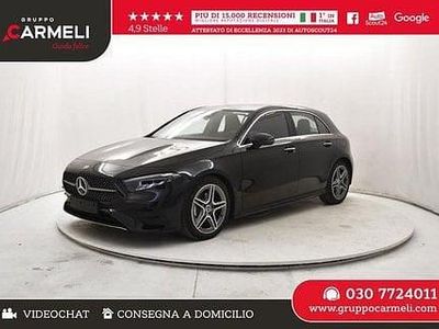 Usata Mercedes A180 AMG line 136 CV (100 kW) 2025 Nero Berlina