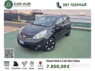 Usata Nissan Note Tekna 90 CV (66 kW) 2013 Nero Utilitaria