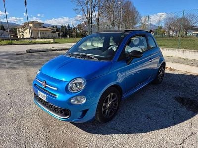 Usata Fiat 500C 69 CV (50 kW) 2021 Blu/azzurro Cabrio