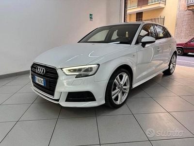 Usata Audi A3 S-Line 115 CV (84 kW) 2019 Bianco Berlina