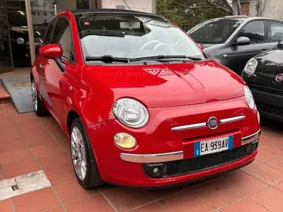 Usata Fiat 500C Pop 69 CV (50 kW) 2010 Rosso Cabrio
