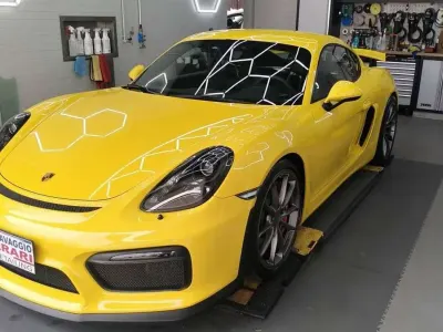 Usata Porsche Cayman GT4 385 CV (283 kW) 2015 Giallo Coupé