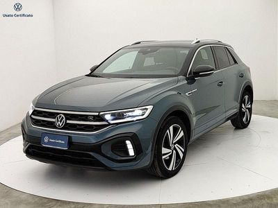 Usata VW T-Roc R-line 110 CV (80 kW) 2023 Verde SUV