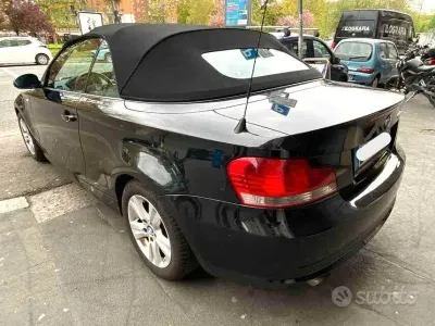 Usata BMW 120 Cabriolet 177 CV (130 kW) 2009 Nero Cabrio