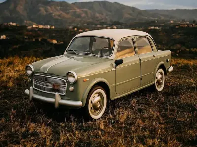 Usata Fiat 1100 45 CV (33 kW) 1958 Verde Berlina