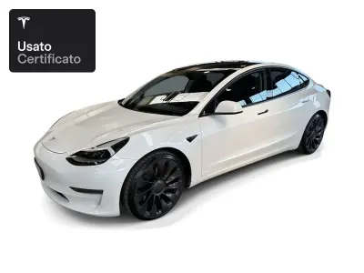 Usata Tesla Model 3 Performance 377 kW (513 CV) 2021 Pearl white multicoat Berlina