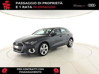 Usata Audi A3 Advanced 116 CV (85 kW) 2022 Grigio manhattan metallizzato Berlina