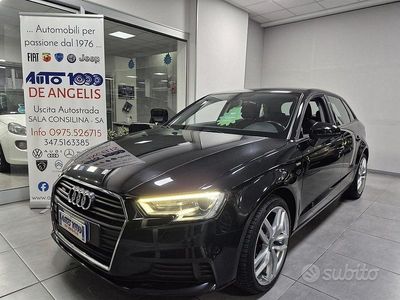 Usata Audi A3 S-Line 116 CV (85 kW) 2018 Nero Berlina