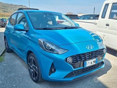 Usata Hyundai i10 Prime 66 CV (48 kW) 2020 Blu Utilitaria