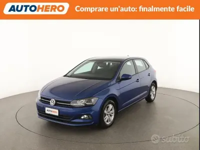 Usata VW Polo Comfortline 95 CV (69 kW) 2018 Blu Utilitaria