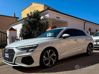 Usata Audi A3 S-Line 150 CV (110 kW) 2020 Bianco Berlina