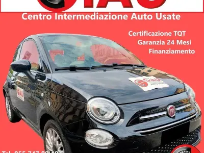 Begagnad Fiat 500 Lounge 69 HK (50 kW) 2019 Svart Sedan