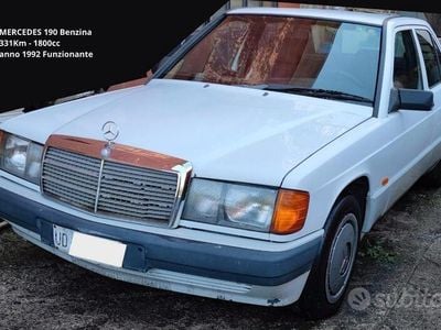 Usata Mercedes 190 109 CV (80 kW) 1992 Bianco Berlina