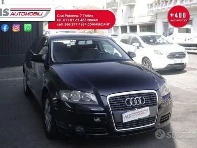 Usata Audi A3 Ambition 105 CV (77 kW) 2008 Nero Utilitaria