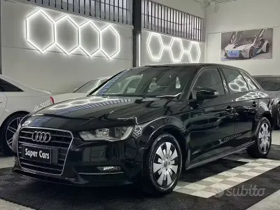 Usata Audi A3 Attraction 110 CV (80 kW) 2014 Nero Berlina