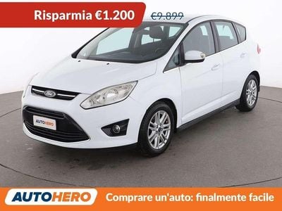Usata Ford C-MAX Titanium 116 CV (85 kW) 2015 Bianco Monovolume