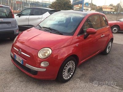 Usata Fiat 500 Lounge 2009 Rosso Cabrio