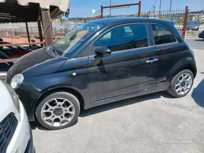Usata Fiat 500 75 CV (55 kW) 2009 Nero Cabrio