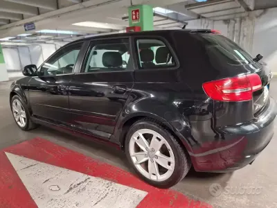 Usata Audi A3 Sportback Attraction 102 CV (75 kW) 2008 Nero Utilitaria