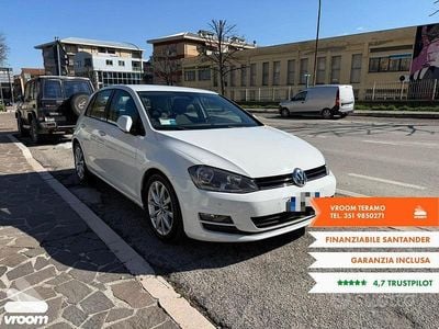 Usata VW Golf VII Highline 110 CV (80 kW) 2015 Bianco Berlina