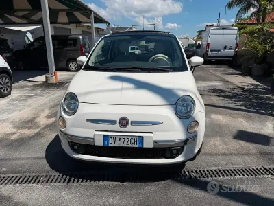 Usata Fiat 500 Lounge 69 CV (50 kW) 2009 Bianco Cabrio