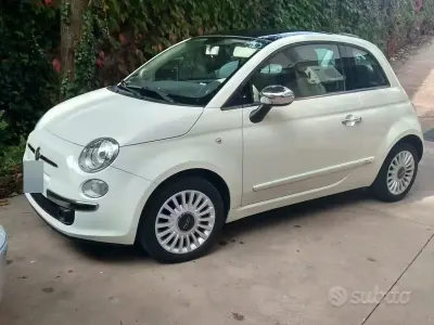 Usata Fiat 500 Lounge 69 CV (50 kW) 2008 Bianco Cabrio