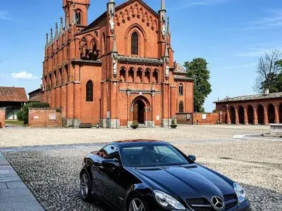 Usata Mercedes SLK200 AMG 184 CV (135 kW) 2009 Nero Cabrio