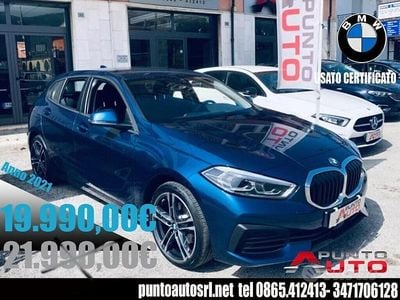 Usata BMW 116 Sport Line 116 CV (85 kW) 2021 Blu Utilitaria