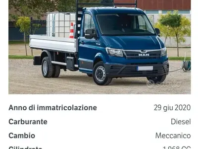 Usata MAN TGE 122 CV (89 kW) 2020 Bianco Furgone