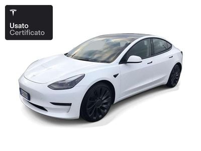 Usata Tesla Model 3 Performance 377 kW (513 CV) 2021 Pearl white multicoat Berlina