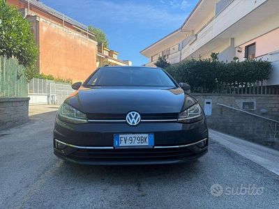 Usata VW Golf VII 115 CV (84 kW) 2019 Nero Station wagon