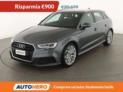 Usata Audi A3 Sport 150 CV (110 kW) 2019 Argento Berlina