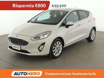 Usata Ford Fiesta Titanium 86 CV (63 kW) 2019 Bianco Utilitaria