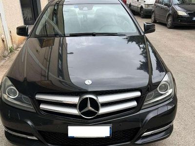 Usata Mercedes C220 Avantgarde 170 CV (125 kW) 2013 Nero Coupé