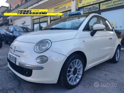 Usata Fiat 500C Lounge 85 CV (62 kW) 2011 Bianco Cabrio