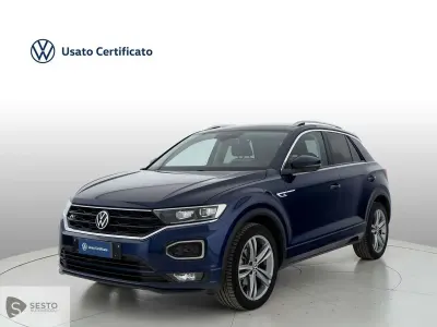 Käytetty VW T-Roc Advance 150 HP (110 kW) 2021 Sininen Katumaasturi